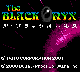 Black Onyx, The (Japan) Title Screen